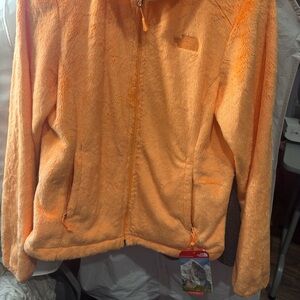 Orange Northface Fleece Jacket